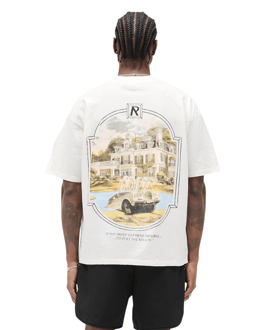 Vista traseira Camiseta Represent Clo Revere Manor Aged White Branco