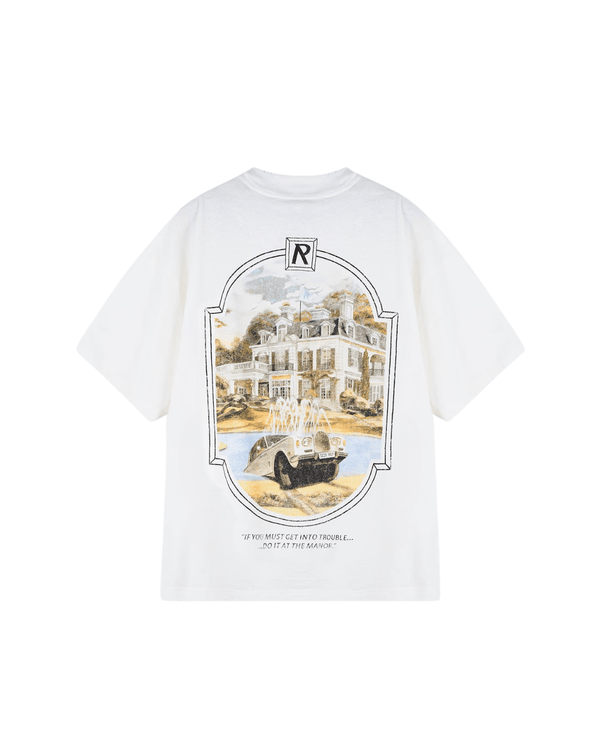 Camiseta Represent Clo Revere Manor Aged White Branco com imagem Manor