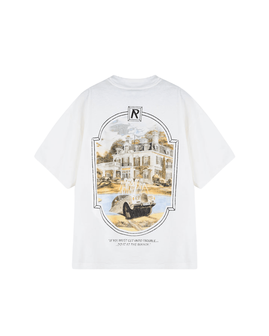 Camiseta Represent Clo Revere Manor Aged White Branco em branco original na LK Sneakers