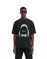 Camiseta Represent Clo Shark Jaws Off Black Preto com estampa de boca de tubarão