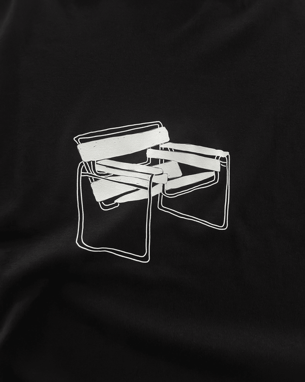 Camiseta Saint Studio Boxy Supima Breuer Preto