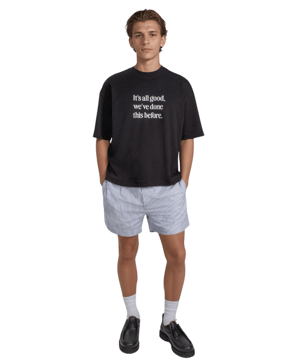 Camiseta Saint Studio Boxy Supima It's All Good Preto