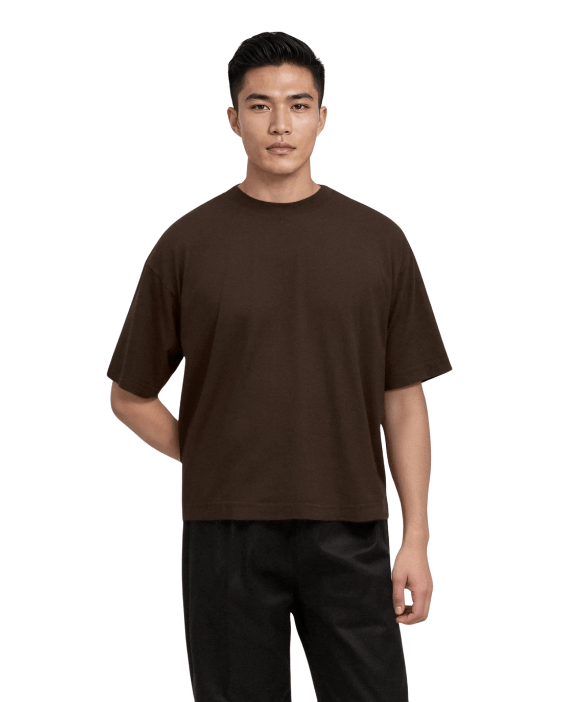 Camiseta Saint Studio Boxy SUPIMA Lycra Marrom - Saint Studio - ST51 - 1