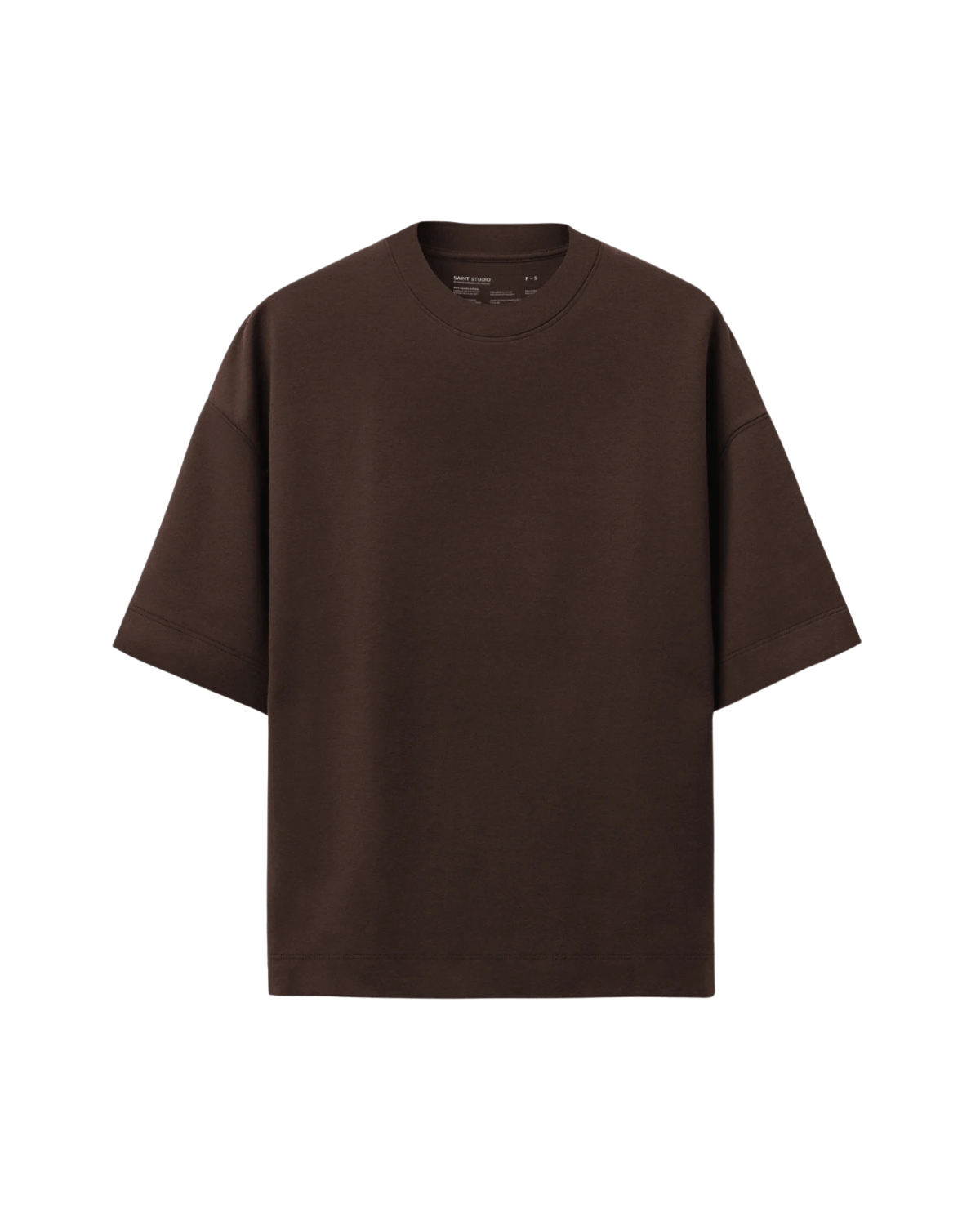 Camiseta Saint Studio Boxy SUPIMA Lycra Marrom - Saint Studio - ST51 - 1