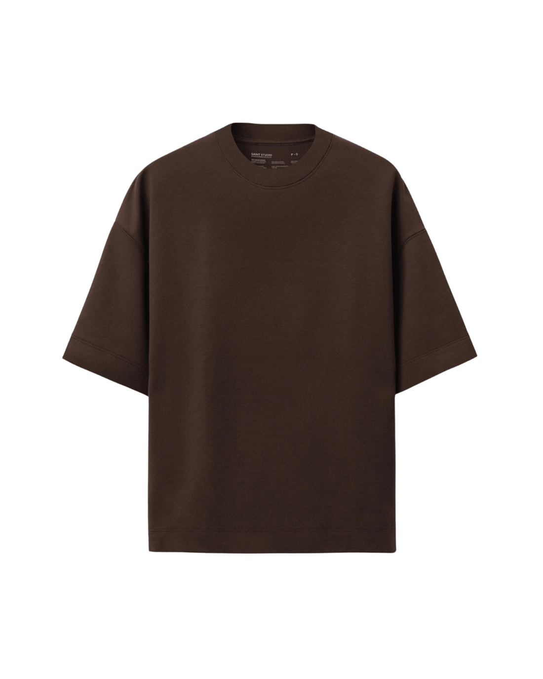 Camiseta Saint Studio Boxy SUPIMA Lycra Marrom - Saint Studio - ST51 - 1