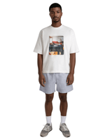 Camiseta Saint Studio Boxy Supima Mid Century Branco