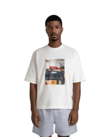 Camiseta Saint Studio Boxy Supima Mid Century Branco