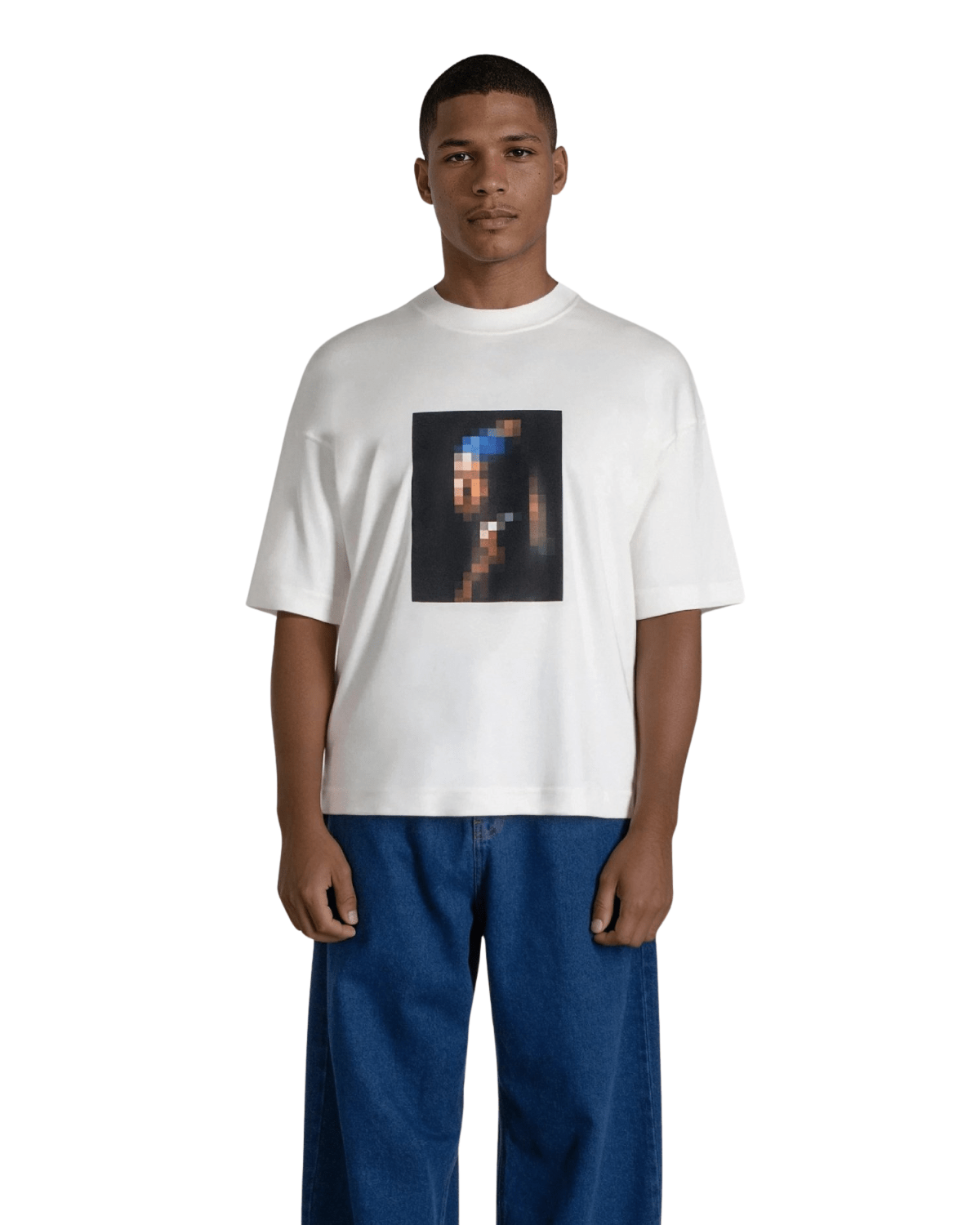 Camiseta Saint Studio Boxy SUPIMA Vermeer Off White - Saint Studio - 