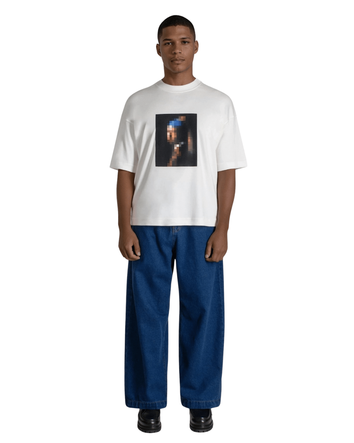 Camiseta Saint Studio Boxy SUPIMA Vermeer Off White - Saint Studio - 