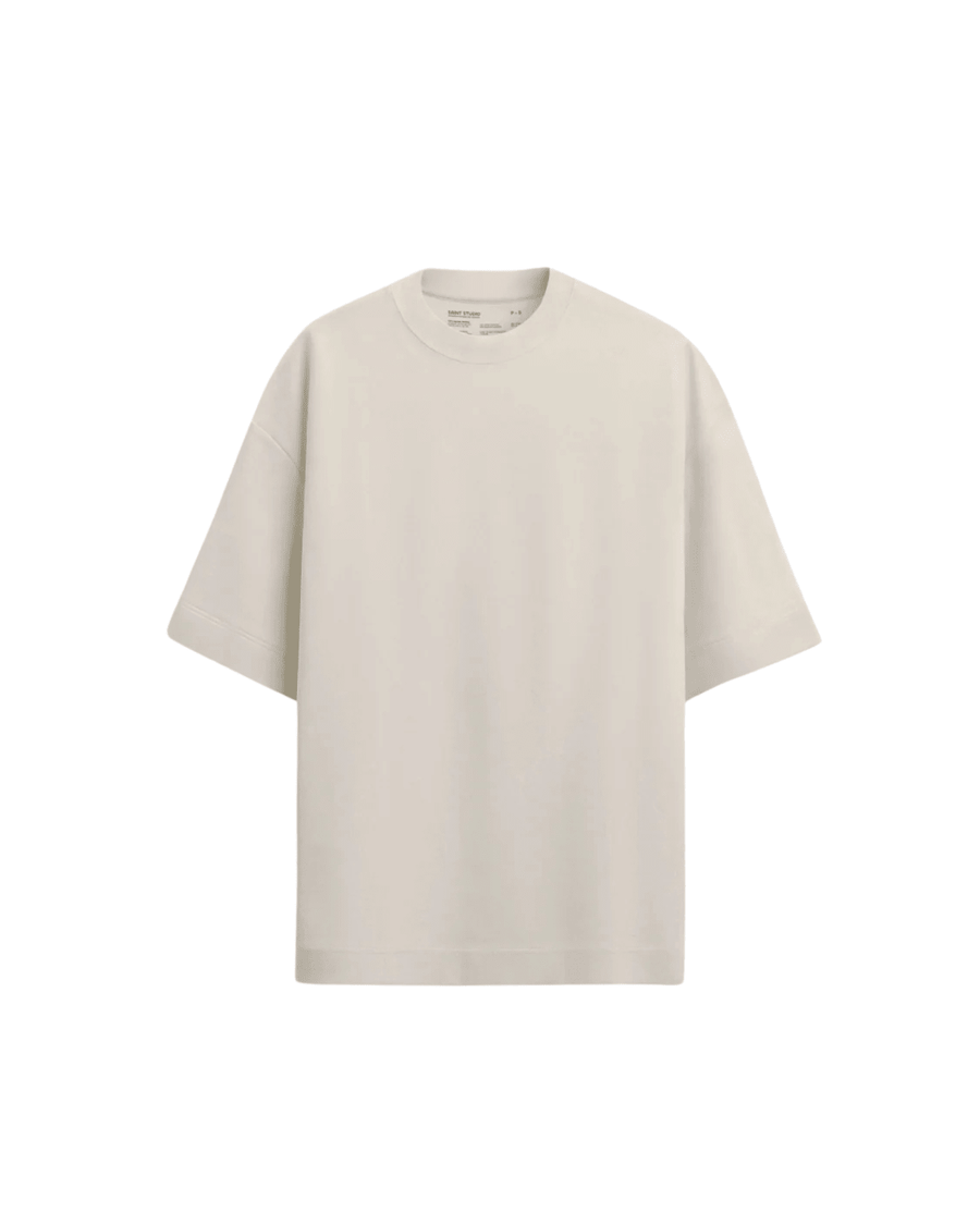 Camiseta Saint Studio Oversized Suedine Supima Areia Bege