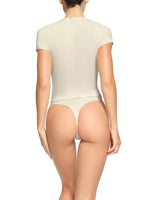 Camiseta Skims Cotton Jersey Bone Bege - Skims - 43774078388820