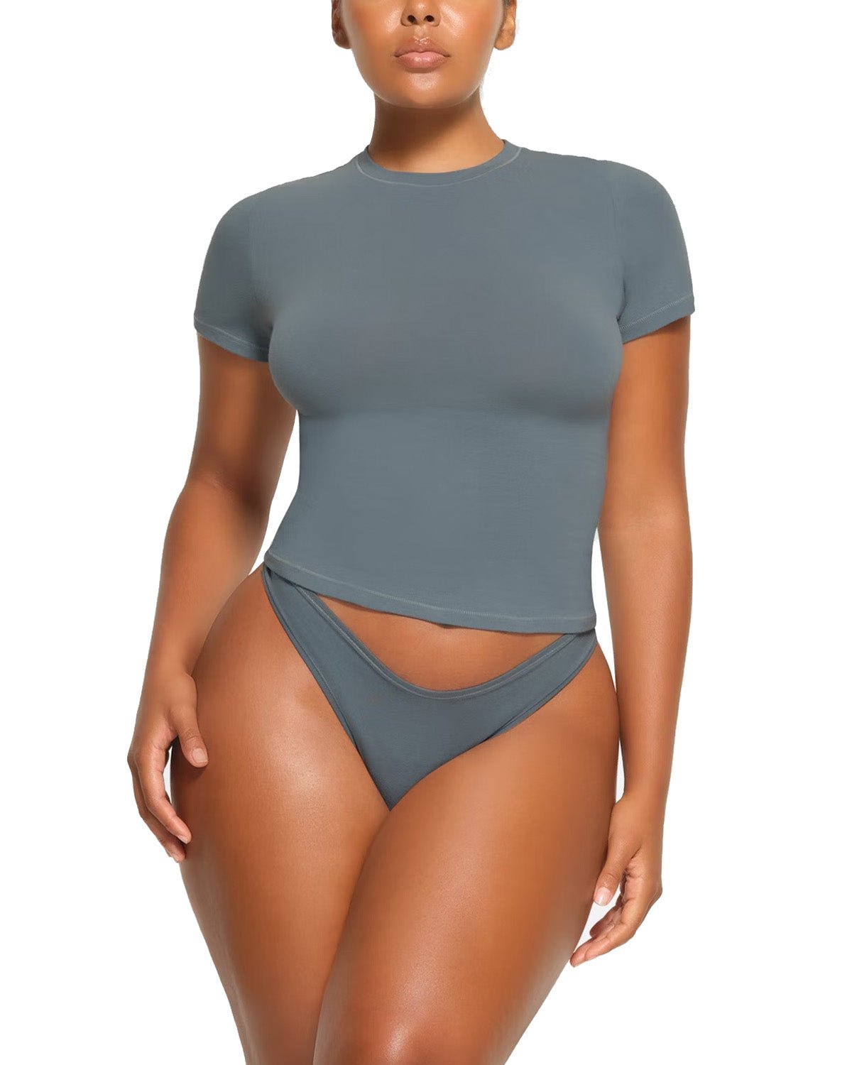 Camiseta Skims Cotton Jersey Kyanite Azul - Skims - 43774078388550