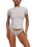 Camiseta Skims Cotton Jersey Light Heather Grey Cinza - Skims - 43774078388730