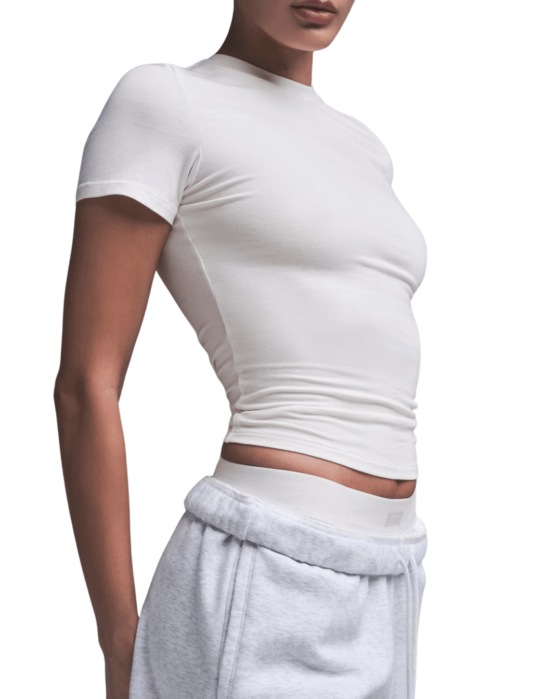 Camiseta Skims Cotton Jersey Marble Branco - Skims - 43774078390650