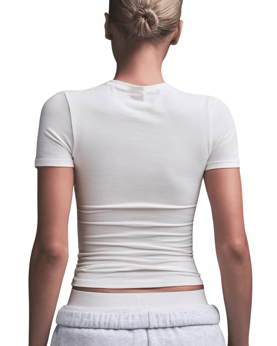 Vista traseira Camiseta Skims Cotton Jersey Marble Branco