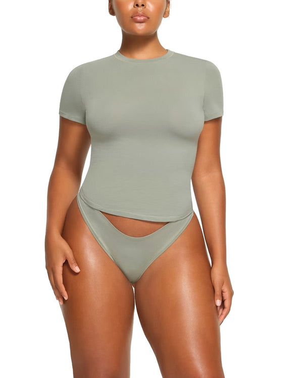 Camiseta Skims Cotton Jersey Mineral Verde - Skims - 43774078388640