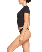 Camiseta Skims Cotton Jersey Soot Preto - Skims - 43774078388460