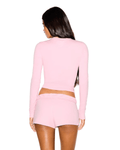 Camiseta Skims Manga Longa Cotton Jersey Halite Rosa - Skims - 43774078391180