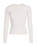 Camiseta Skims Manga Longa Cotton Jersey Marble Branco - Skims - 43774078390920
