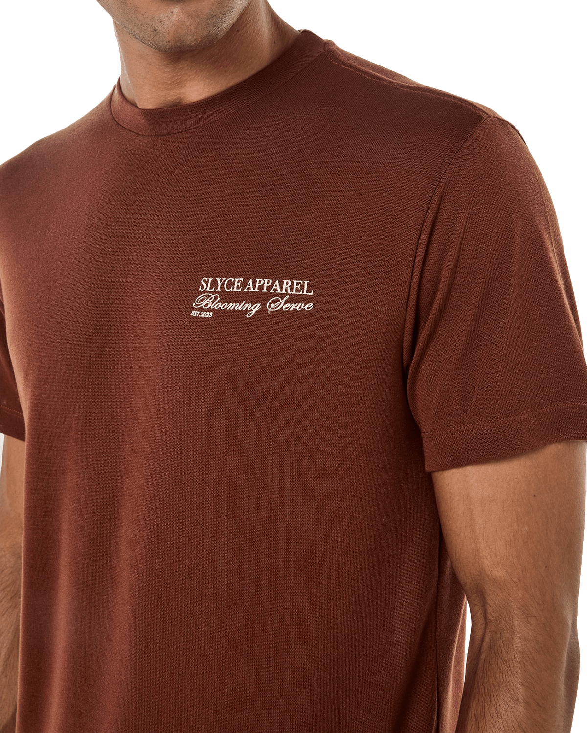 Camiseta Slyce Blooming Serve Marrom - Slyce - SLCOFMR-1