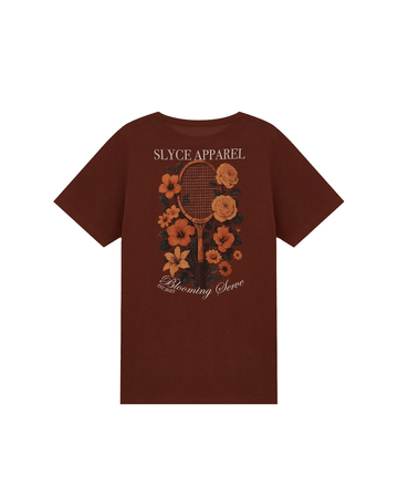 Camiseta Slyce Blooming Serve Marrom - Slyce - SLCOFMR-1