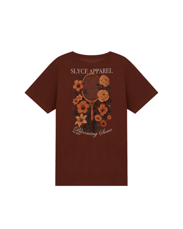 Camiseta Slyce Blooming Serve Marrom - Slyce - SLCOFMR-1