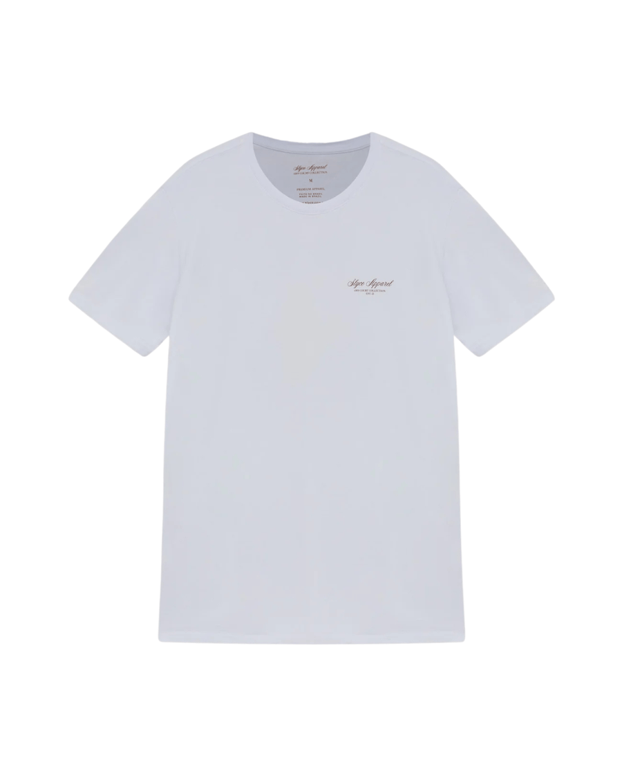 Vista lateral Camiseta Slyce Graphics Ball Can Branco