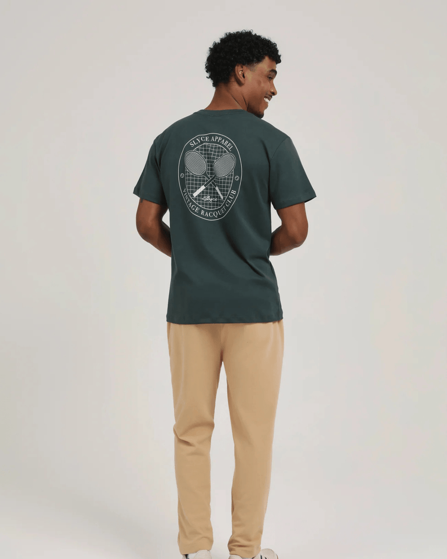 Vista superior Camiseta Slyce Racquet Club 2.0 Verde