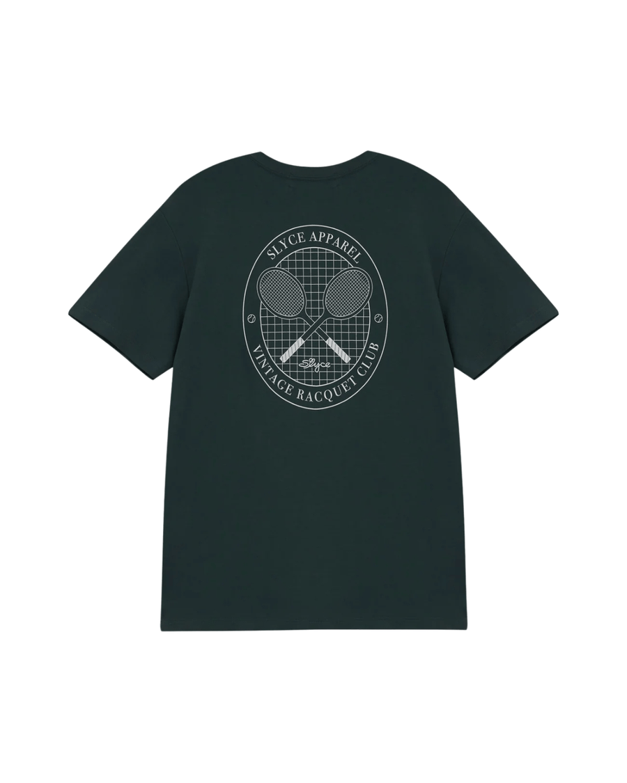 Vista lateral Camiseta Slyce Racquet Club 2.0 Verde
