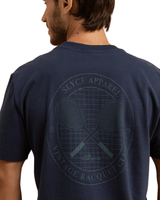 Vista traseira Camiseta Slyce Racquet Club Azul Marinho
