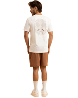 Vista lateral Camiseta Slyce Racquet Club Off White