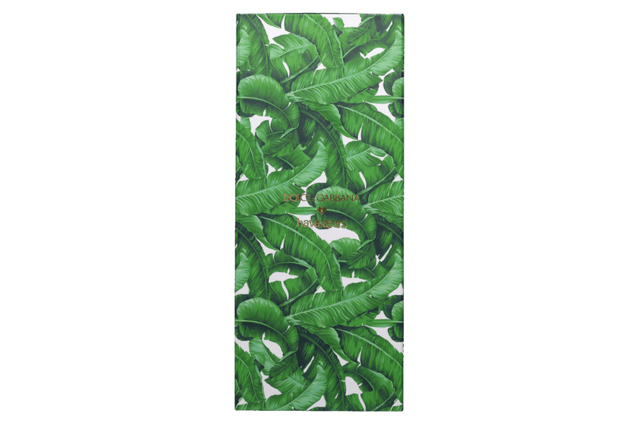 Vista na caixa Chinelo Havaianas Top Dolce & Gabbana Banano Verde