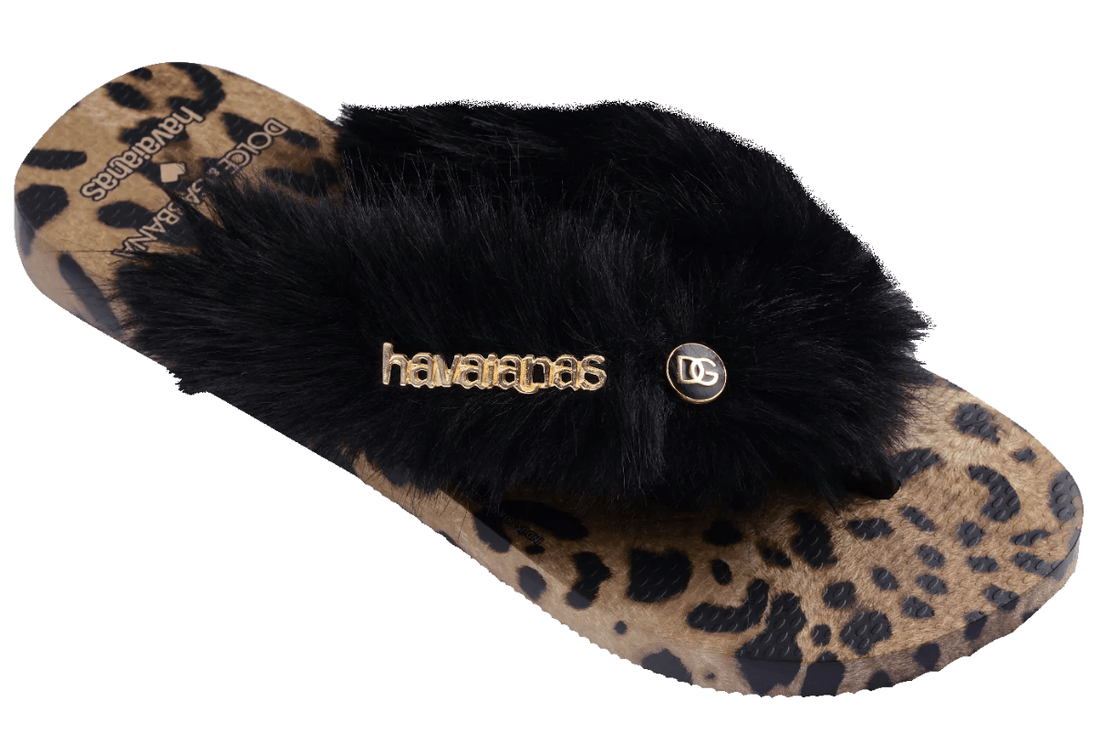 Chinelo Havaianas Top Dolce & Gabbana Faux Fur Leopardo Marrom - Havaianas - 4150234_3581_412 - 1