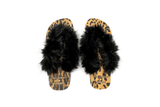 Chinelo Havaianas Top Dolce & Gabbana Faux Fur Leopardo Marrom em marrom original na LK Sneakers