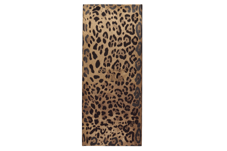 Vista em detalhe Chinelo Havaianas Top Dolce & Gabbana Faux Fur Leopardo Marrom