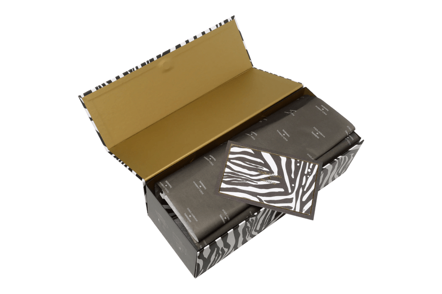 Vista na caixa Chinelo Havaianas Top Dolce & Gabbana Faux Fur Zebra Preto