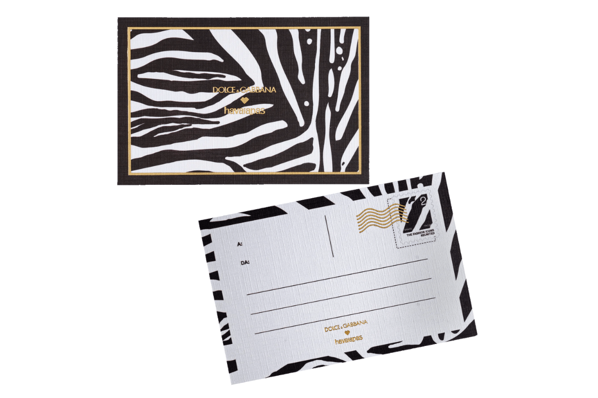Chinelo Havaianas Top Dolce & Gabbana Faux Fur Zebra Preto - Havaianas - 4150234_0121_412 - 1