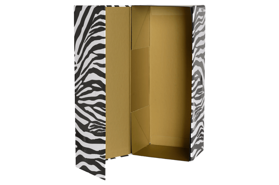 Vista na caixa Chinelo Havaianas Top Dolce & Gabbana Faux Fur Zebra Preto