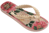 Vista traseira Chinelo Havaianas Top Dolce & Gabbana Florals Rosa