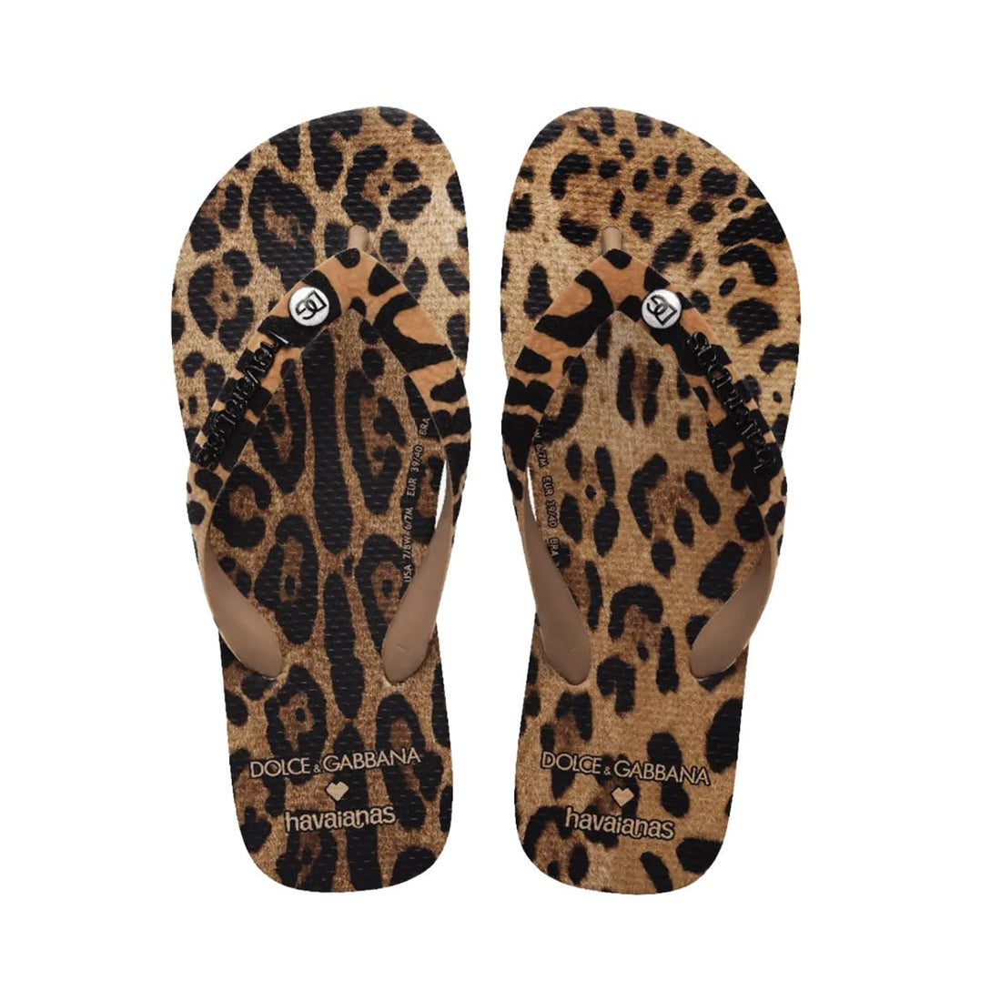 Chinelo Havaianas x Dolce &amp; Gabanna Leopard Marrom - Havaianas - 41499223581