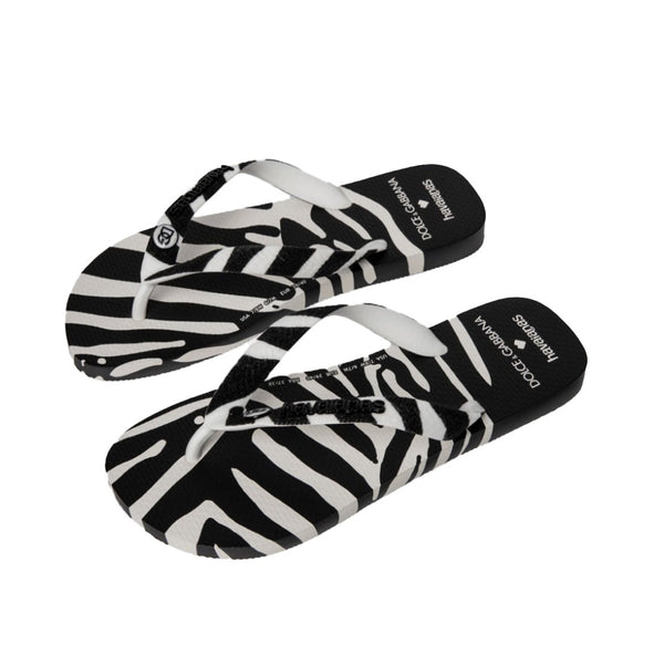 Chinelo Havaianas x Dolce & Gabbana Zebra Preto