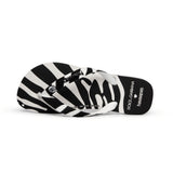 Vista traseira Chinelo Havaianas x Dolce & Gabbana Zebra Preto
