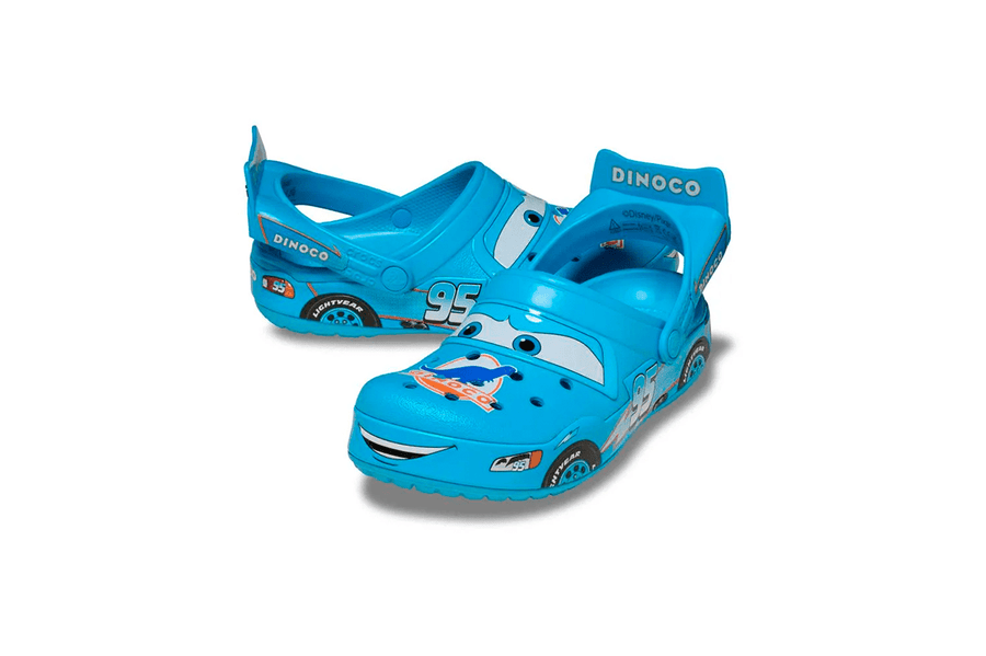 Crocs Classic Clog x The Cars Lightning McQueen Dinoco Azul
