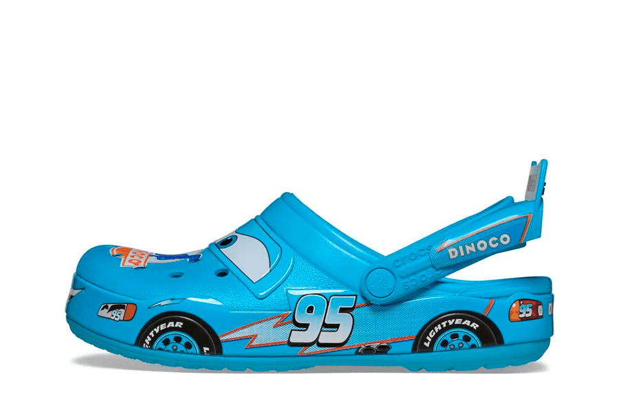 Crocs Classic Clog x The Cars Lightning McQueen Dinoco Azul