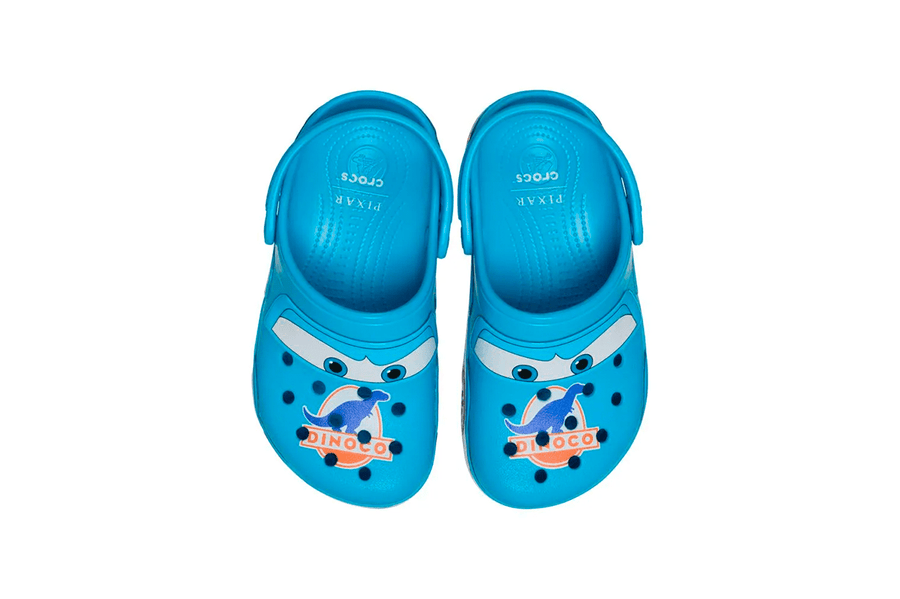 Crocs Kids Classic Clog x The Cars Lightning McQueen Dinoco Azul