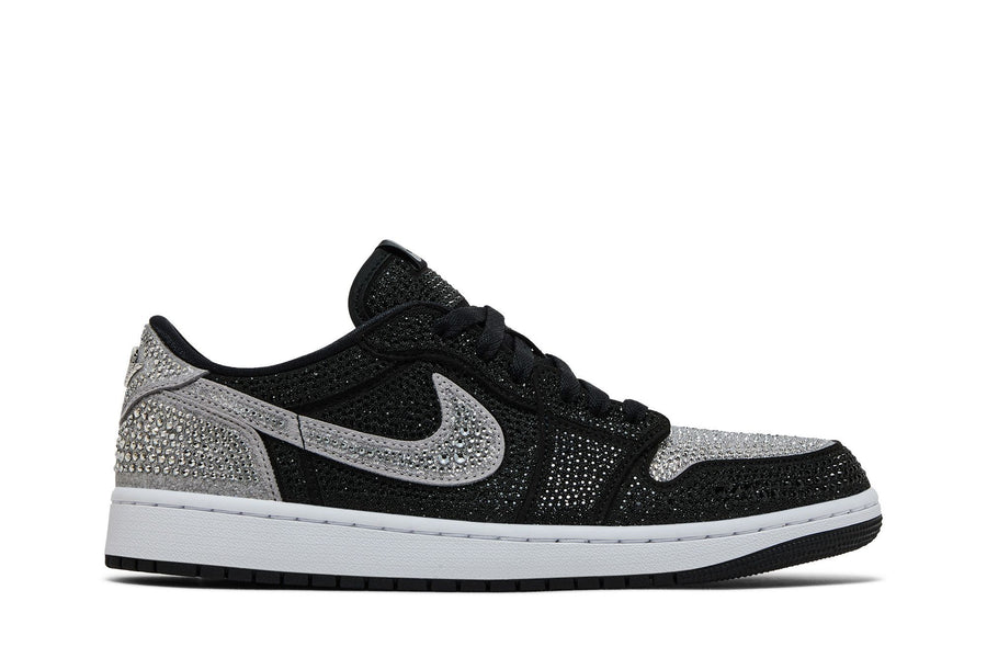 Jordan Nike Swarovski x Air Jordan 1 Retro Low OG 'Shadow' tênis em cinza original na LK Sneakers