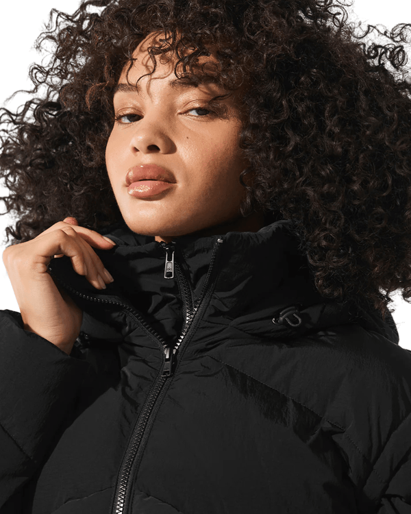 rii【新品】alo yoga Sweatshirt Puffer Jaqueta Alo Yoga Glacier Puffer Black Preto - LK