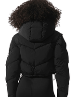 Vista traseira Jaqueta Alo Yoga Glacier Puffer Black Preto