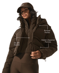 Jaqueta Alo Yoga Glacier Puffer Espresso Marrom - Alo Yoga - w4608r - 1