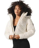 Vista superior Jaqueta Alo Yoga Glacier Puffer Ivory Creme